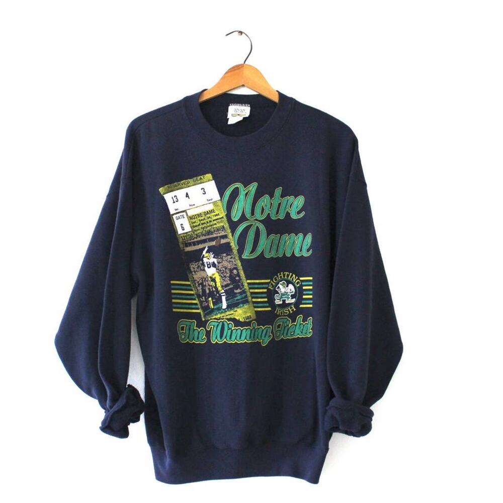 Vintage Notre Dame University Fighting Irish Sweatshirt XL